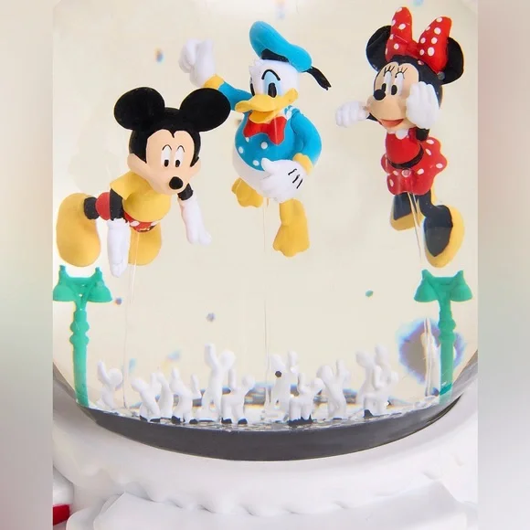 Limited Edition Disney Balloon LED Snow Globe- Mickey, Donald, & Minnie NIB - Picture 4 of 7